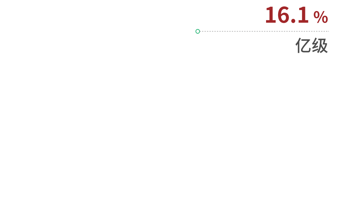 16.1% 億級(jí)