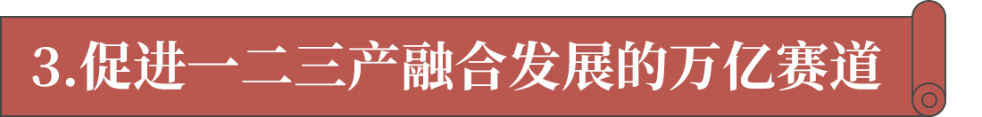 3.促進(jìn)一二三產(chǎn)融合發(fā)展的萬億賽道